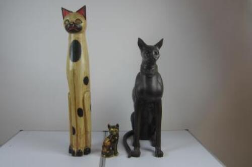CATS: Three cat models of various sizes and materials
