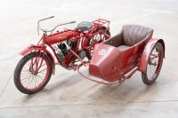 c1913 Indian Hedstrom V-twin With Left-Hand Sidecar [Location: Melbourne]