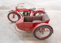 c1913 Indian Hedstrom V-twin With Left-Hand Sidecar [Location: Melbourne] - 2