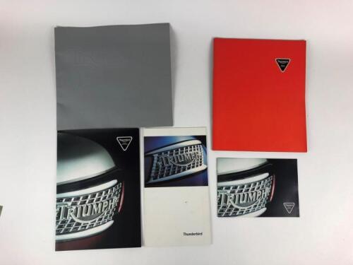 TRIUMPH: Five original Triumph 1993 Thunderbird/Trident/ Trohpy assortment sales brochures