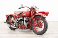 1942 Harley Davidson WLA with Dusting Steel Side Car [Location: Melbourne] - 47