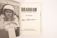 BRABHAM: 'Brabham - Story of a Racing Team' hardcover book by Phil Drackett, signed by Ron Tauranac - 2