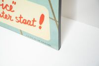 JAWA: A large modern printed Jawa '350 & 250' advert, mounted to a foam-like board, measures 139cm high, 97.5cm wide - 2