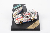 PORSCHE 911 GT2: A Vitesse 1:43 scale Porsche 911 GT2 model, the #72 race car, as raced in the 1998 Le Mans 24 hour race, the Larbre Competition racing entered race car, model number V98121