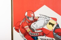 IMOLA 200: An original 1985/1986 Imola 200 Miglia Motorcycle race event poster, framed and glazed, 69.5cm high, 33cm wide - 3