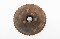 BRAKE DRUM: A rear brake drum and nuts to suit Norton