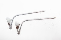 BSA: A pair of BSA A10 rear mudguard brackets, reproduction, new condition.