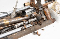 FORK PARTS: A Box of Dowty Oleomatic fork parts to suit Panther, Velocette, and others. - 3