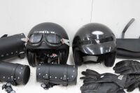 HELMETS / ACCESSORIES: A group of motorcycle helmets & accessories - 3