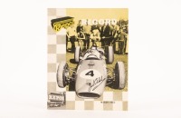REPCO BRABHAM: A March 1963 edition of the 'Repco Record' featuring a section on the Repco Brabham, front cover hand signed by Sir Jack Brabham