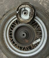 A BSA or Triumph crinkle hub 16" rear wheel with tyre [Updated Photos] - 5