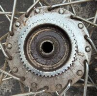 A BSA or Triumph crinkle hub 16" rear wheel with tyre [Updated Photos] - 7