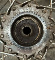 A BSA or Triumph crinkle hub 16" rear wheel with tyre [Updated Photos] - 9