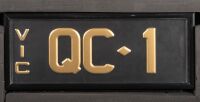 Victorian Signature Series Number Plates | QC.1 - 2