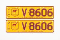 Victorian Thouroughbred Number Plates | V8606 - [NO RESERVE]