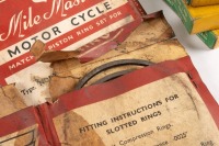 PISTON RINGS: A group of thought to be NOS piston rings, including eight boxed 'Hepolite Motor Cycle Piston Rings' most being marked as fitting various Norton or Manx models - 3