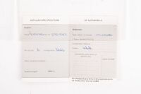 PARIS-DAKAR PROTYPE & SPEEDSTER: Two important CAMS vehicle log books for Alan Hamilton; 1981 Porsche 911 FWD Works Prototype, chassis 1023003 and 1958 Porsche Speedster, chassis 84497 - 4