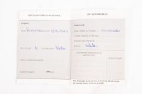 PARIS-DAKAR PROTYPE & SPEEDSTER: Two important CAMS vehicle log books for Alan Hamilton; 1981 Porsche 911 FWD Works Prototype, chassis 1023003 and 1958 Porsche Speedster, chassis 84497 - 11
