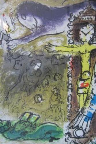 MARC CHAGALL: Two Marc Chagall colour lithographic reproductions