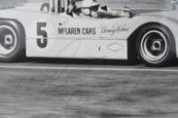 DENNY HULME: Three wonderful period photographs of Denny Hulme from the Gulf Can-Am series (signed Hulme) - 2