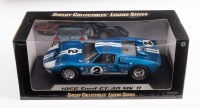 FORD: A Shelby Collectibles - Legend Series 1:18 scale 1966 Ford GT-40 MKII in blue with white stripes, new in original box