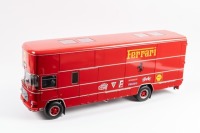FERRARI / FIAT: An impressive highly detailed Classic Model Replicars (CMR) 1:18 scale 1967 Fiat 150 Rolfo Ferrari Racing team transporter model, new in orignal box - 2