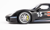 PORSCHE 918: An impressive GT Spirit Models 1:12 scale Porsche 918 Spyder in matt black with Martini sponsorship livery (ZM084) New in original box - 4