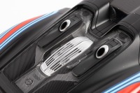 PORSCHE 918: An impressive GT Spirit Models 1:12 scale Porsche 918 Spyder in matt black with Martini sponsorship livery (ZM084) New in original box - 6