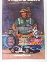 CARROLL SHELBY: A reproduced Good Year 'A Matter of Record - 24 Hours of Le Mans - Carroll Shelby' poster, 86cm high, 56cm wide - 2