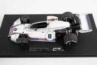 BT44B: A highly detailed GP Replicas 1:18 scale 1975 Brabham BT44B in Martini livery in original box - 2