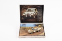 ESCORT: A 1:43rd scale Trofeu Ford Escort MkI model, Roger Clark - Jim Porter Dunkeries rally winner of 1972, limited edition 0780/1204 pieces