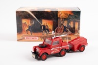FIRE ENGINE: A Matchbox Collectibles 1948 Land Rover auxiliary fire engine model, model number YFE02