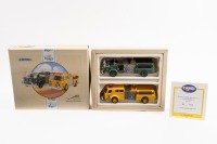 FIRE VEHICLES SET: A Corgi box set of La France fire vehicle models, containing one from Scottdale also one from South River, limited edition 7212/8000 pieces, model number 81611