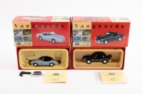 TRIUMPH SPITFIRE MK II: A pair of 1:43 scale Vanguards Triumph Spitfire Mk II models, a wedgwood blue convertible VA06703, also a conifer green hardtop VA06702