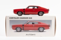 CHRYSLER CHARGER E49: An Autoart 1:18 scale Chrysler Charger E49 model, finished in red paintwork, model number 71505