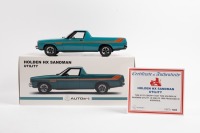 HX SANDMAN UTE: An Autoart 1:18 scale 1976 Holden HX Sandman utility model, limited edition 0947/1800 pieces