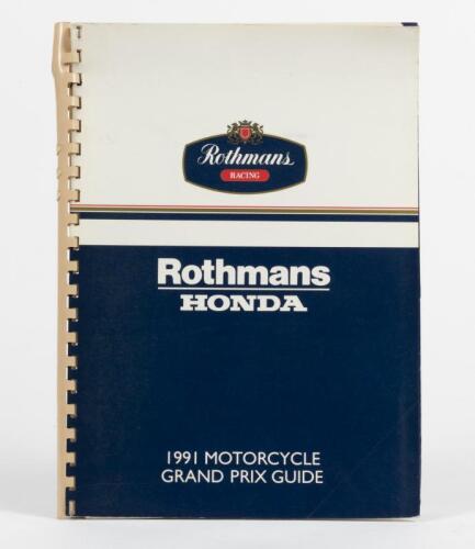 HONDA: A 1991 Rothmans Honda Motorcycle Grand Prix Guide