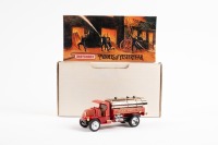 FIRE ENGINE: A Matchbox Collectibles 1923 Mack AC water tanker, part of the international fire engine collection, model number YFE11