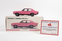 HOLDEN LJ TORANA GTR XU-1: An Autoart 1:18 scale 1972 Holden LJ Torana GTR XU:1 model, finished in the ever popular strike me pink paintwork, limited edition 0524/1122 pieces