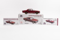HOLDEN: A Classic Carlectables 1:18 scale Holden HX LE Monaro GTS in metallic crimson with gold stripes, limited edition, numbered 3572 of 3600 in original box