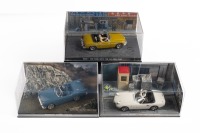 SUNBEAM MG TOYOTA: A trio of 1:43 scale models, all from the James Bond 007 collection