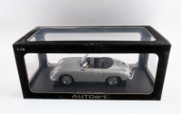 PORSCHE 356A: An Autoart Millennium 1:18 scale Porsche 356A speedster model, finished in silver paintwork, model number 77861