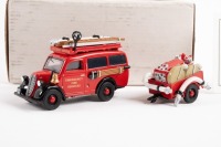 FIRE ENGINE: A Matchbox Collectibles 1950 Ford E83W van, part of the international fire engine collection, model number YFE18 - 3