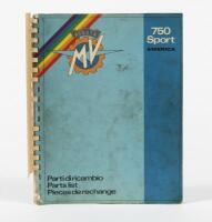 MV AUGUSTA: An original MV Agusta 750 Sport America Parts List