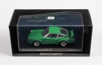 PORSCHE: A Minichamps 1:43 scale 1973 Porsche Carrera RSR 2.8 (chassis 911 360 0636) in green, limited edition of 2112 units in original box