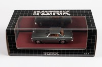 JENSEN: A Matrix Scale Models 1:43 scale 1964 Jensen P-66 Prototype in metallic green, limited edition, numbered 24 of 408 in original box