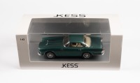 JAGUAR: A Kess Models 1:43 scale 1958 Jaguar XK150 Ghia Aigle coupe in metallic green in original box