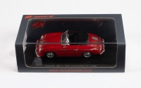 PORSCHE: A Spark 1:43 scale 1959 Porsche 356 A 1600 convertible D in red in original box