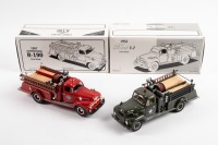 FIRE VEHICLES: Two First Gear 1:34 scale 1950s fire service vehicle models in original boxes