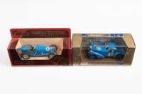 BUGATTI: Two small scale Bugatti models in original boxes